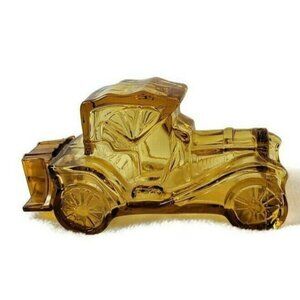 Avon Collectible Vintage Car Cologne Bottle Yellow Great Condition 52h